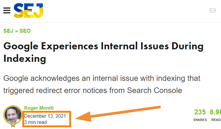 Problème d'indexation de Google selon searchenginejournal
